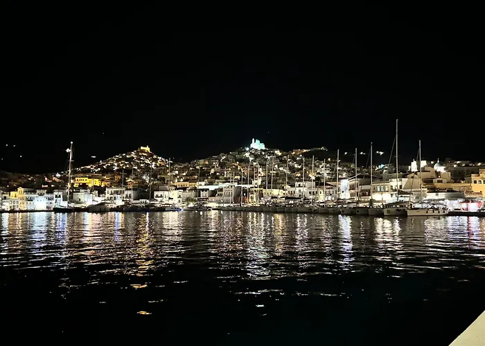 House By The Beach,next To Village,sunset View Finikas (Syros)